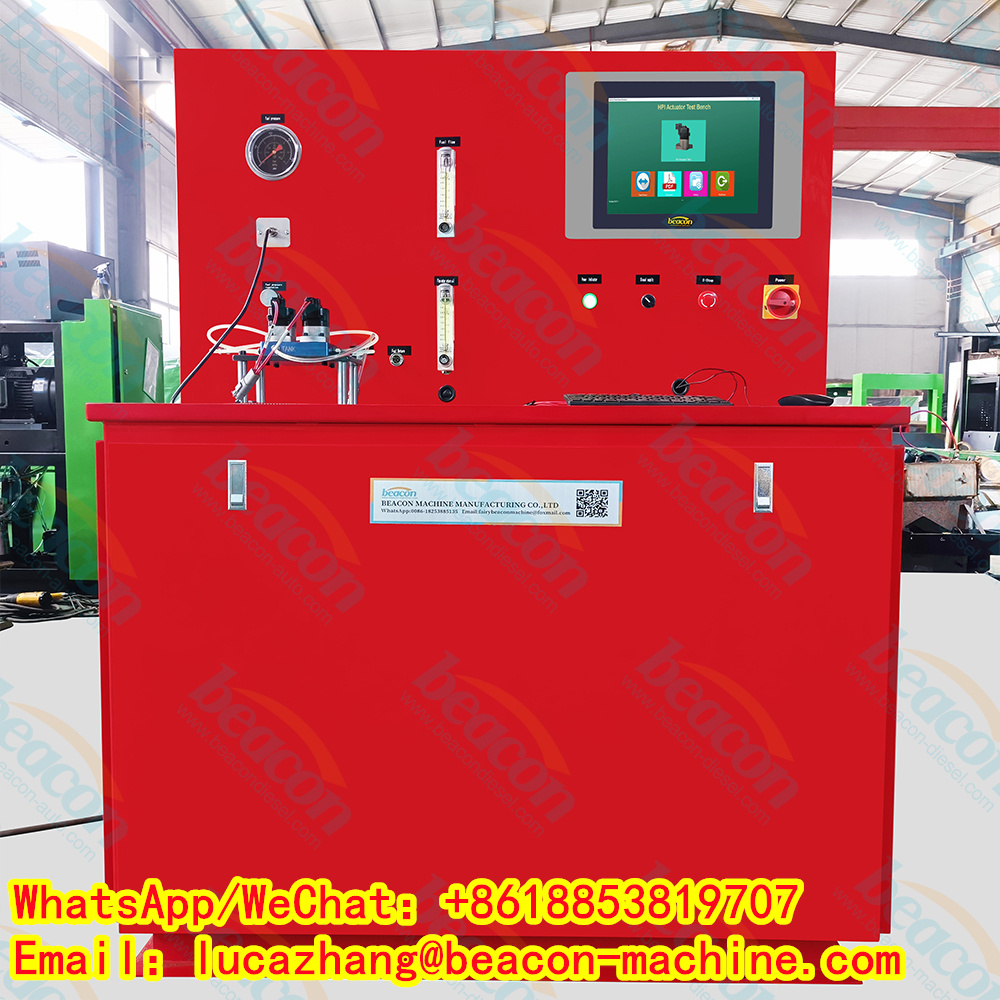 Beacon BC-X15Q60 Actuator Test Bench For Testing The Flow And Pressure Of Cummins HPI X15 Q60 Actuator