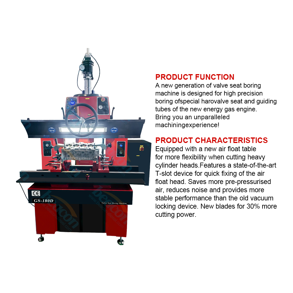 GS-180D Valve Seat Boring Machine for Engine Cylinder Repairing