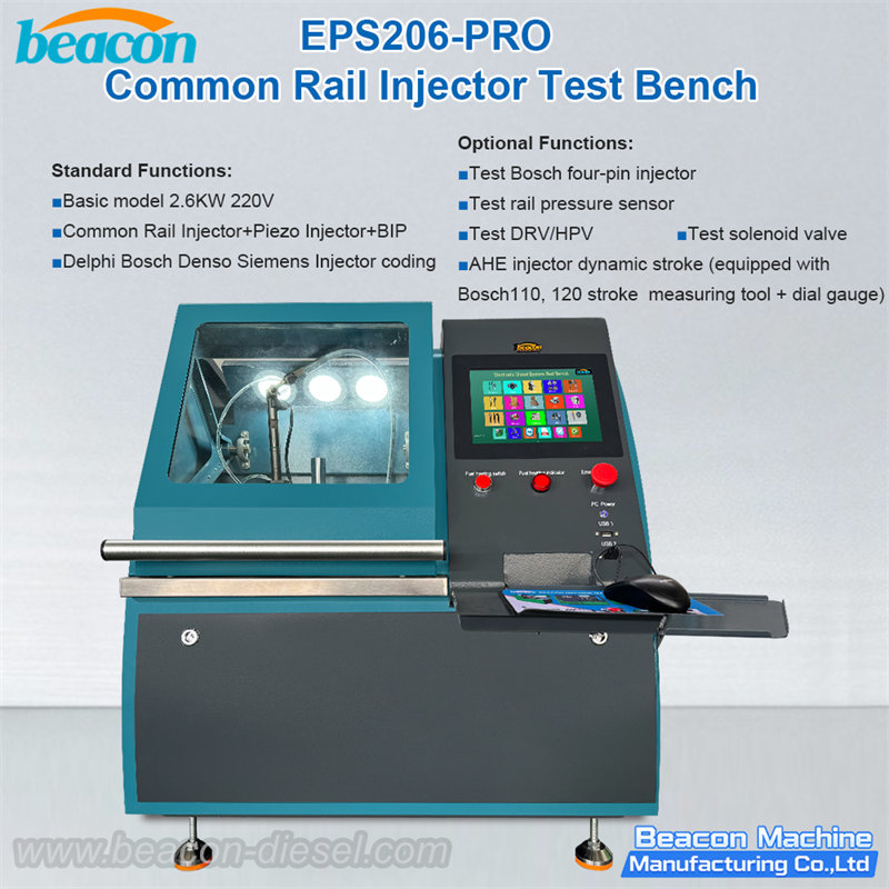 Beacon EPS206-PRO CR Injector Test Bench with BIP & Coding-Beacon