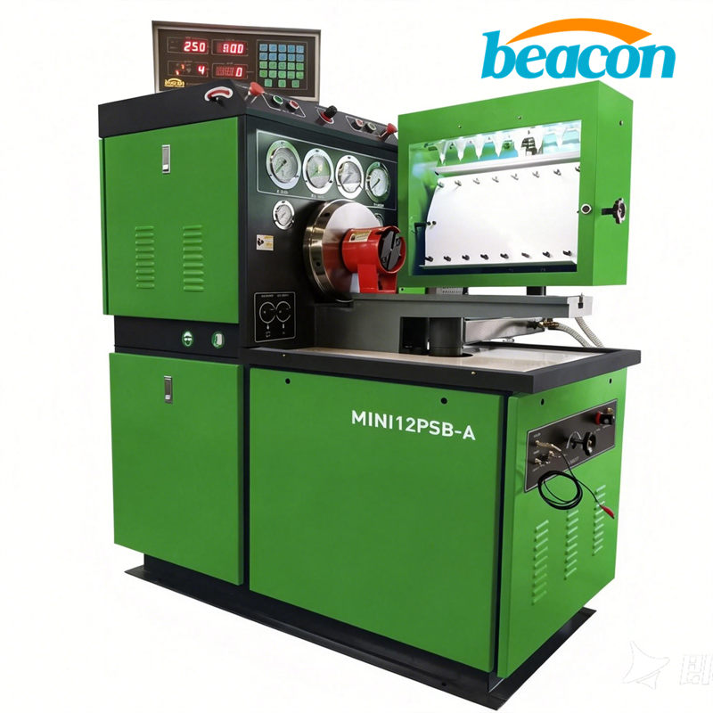 MINI12PSB-A Traditional Mechanical Diesel Fuel Injection Pump Test Bench 8 Cylinder Service Machine