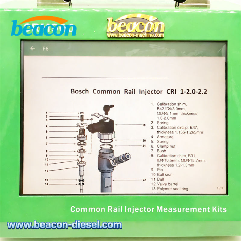 CRM900 Integrated Touchscreen Common Rail Injector Stroke Measuring System Stage 3 Repair Kit