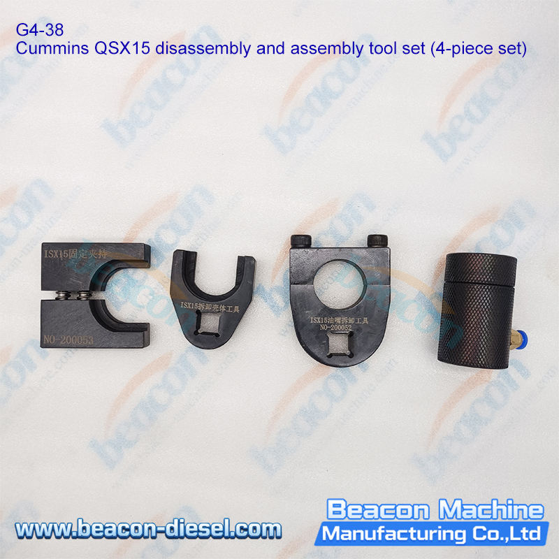 G4-38 Cummins QSX15 QSK60 Injector Disassembly and Assembly Tool Set (4-Piece)