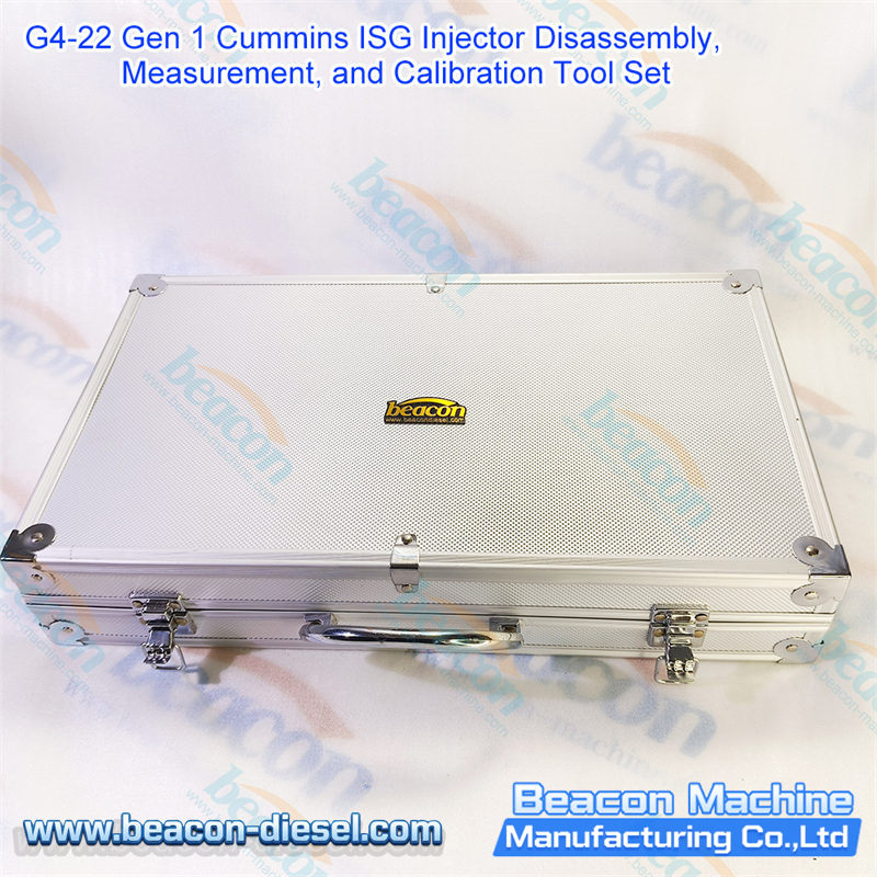 Close-up of Cummins ISG injector measurement components