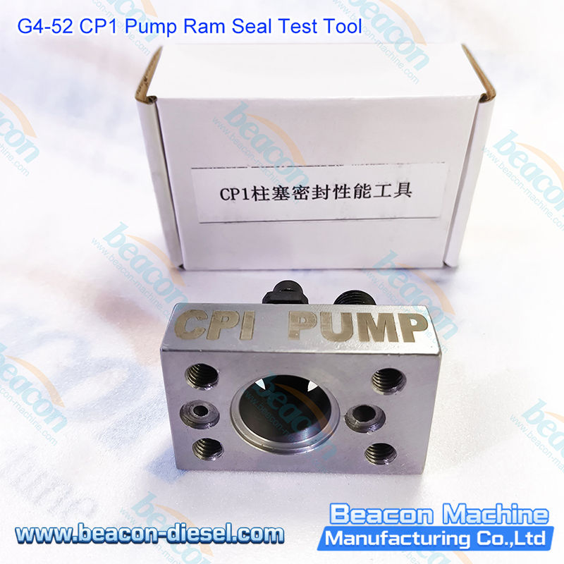 CP1 pump plunger sealing test tool components