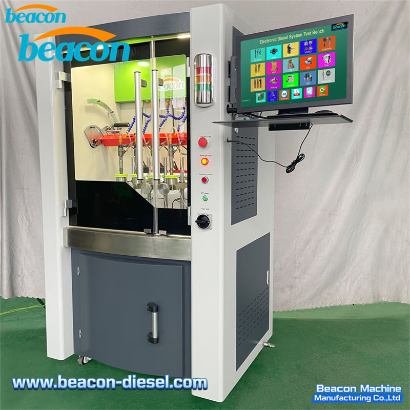 BC800-PRO Common Rail Injector Test Bench - front view of the diesel injector calibration machine