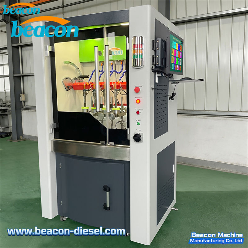 BC800-PRO Common Rail Injector Test Bench - front view with screen folded for transport