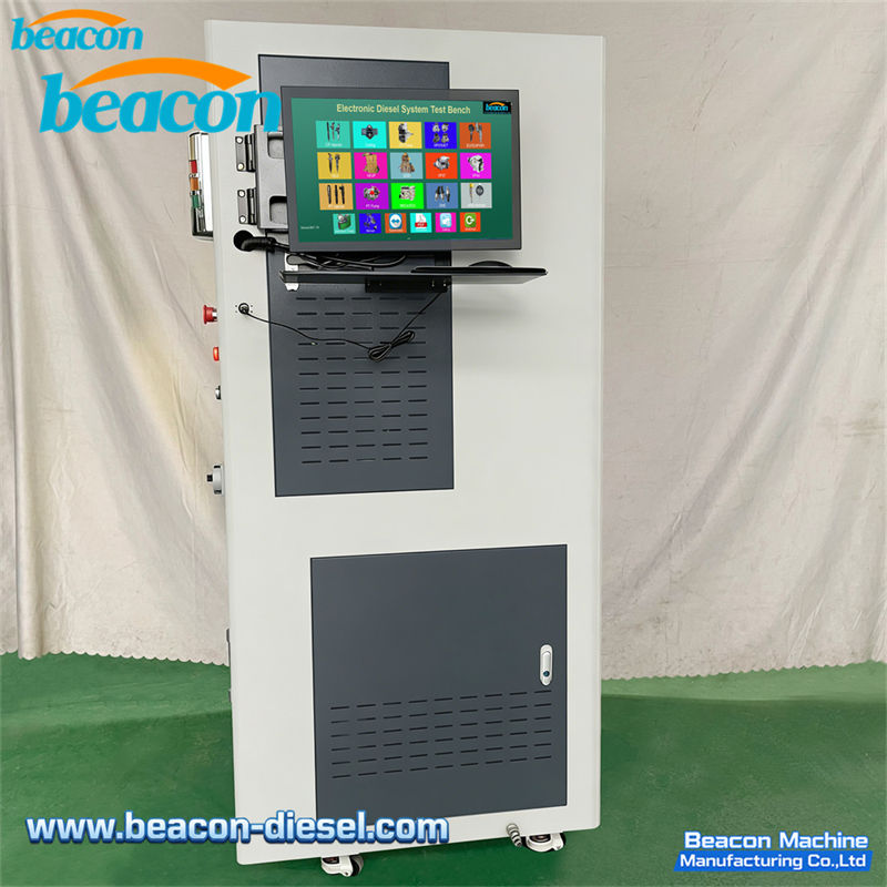 BC800-PRO Common Rail Injector Test Bench - side view showing the compact all-in-one design