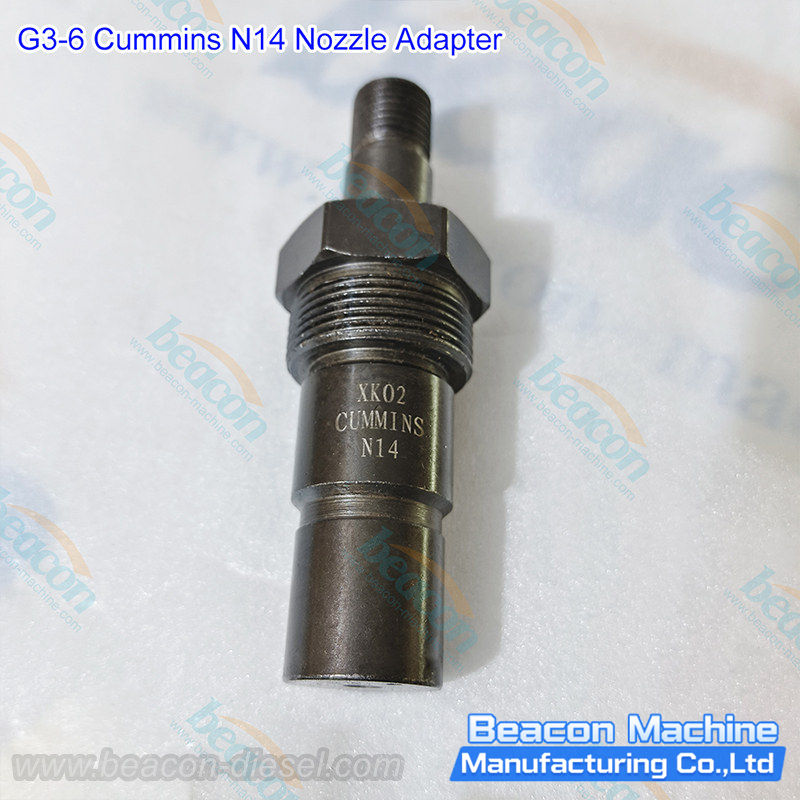 G3-6 Cummins N14 Nozzle Adapter - bottom connection and mounting interface detail showing the drive engagement for Cummins N14 nozzle installation tool