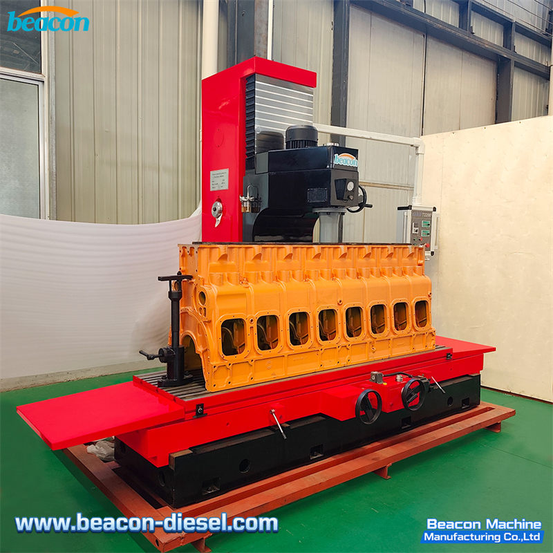 T2200 Portable Cylinder Boring Machine - side overall view showing the compact portable design with carrying handle