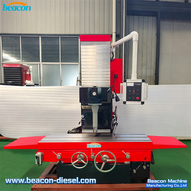 T7220C Cylinder Boring Machine - front overall view of the vertical boring equipment
