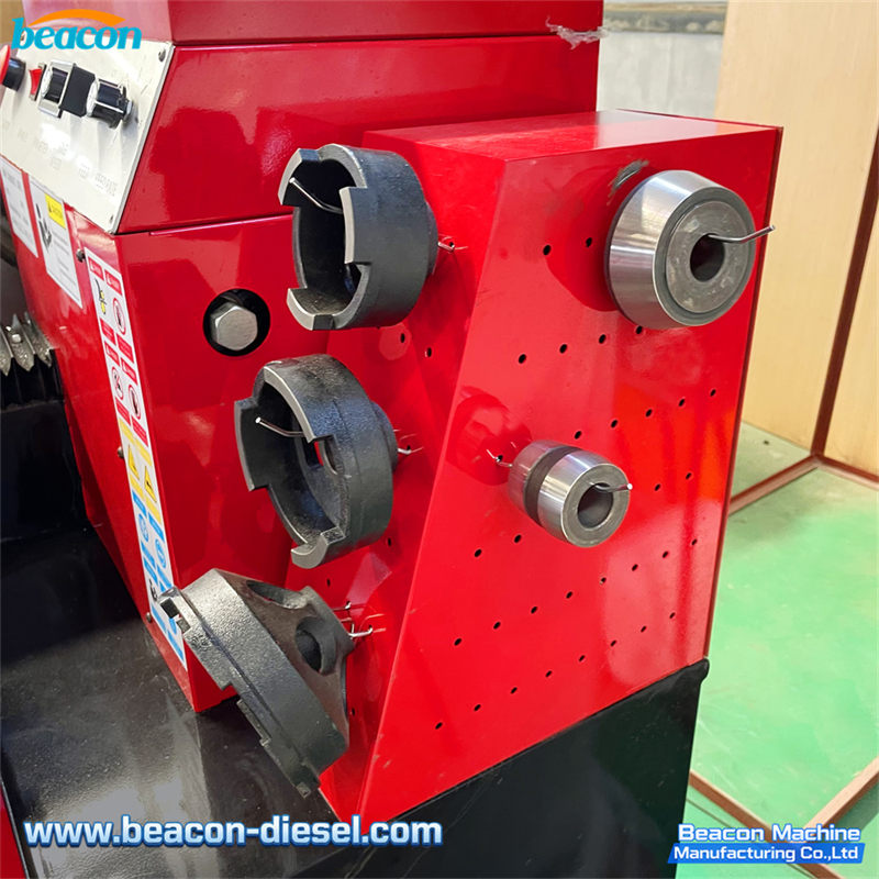 C45C Brake Drum and Disc Lathe - close-up of the accessory mounting position showing tool post and slide ways