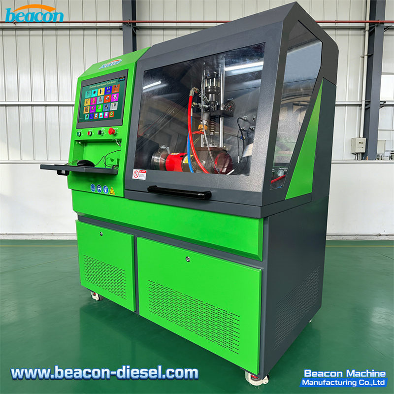 EUI/EUP-F Test Bench - overall view from angle 1 showing machine layout