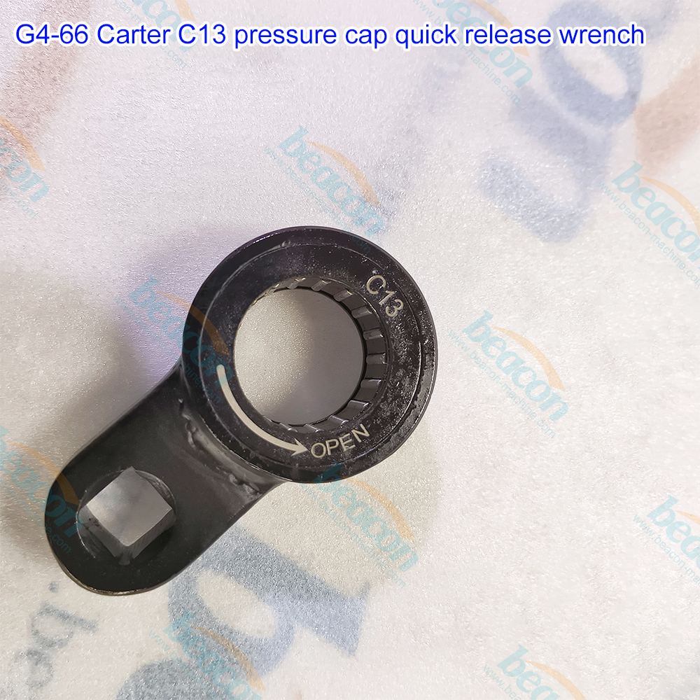 G4-66 CAT C13 Pressure Cap Wrench - detail view of tool design