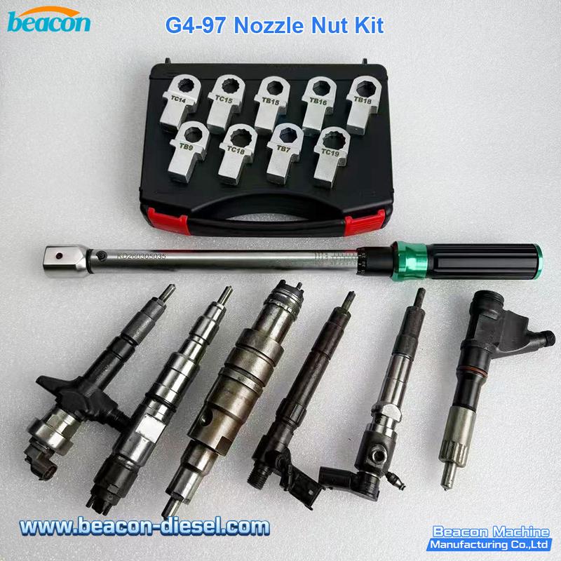 G4-97 Injector Nozzle Cap Nut Socket Set - Bosch Delphi Denso Diesel Injector Service Tool