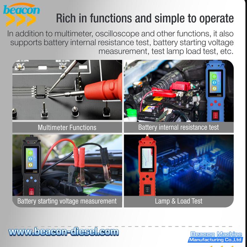 P200 Automotive Circuit Tester - Multimeter Oscilloscope Mode