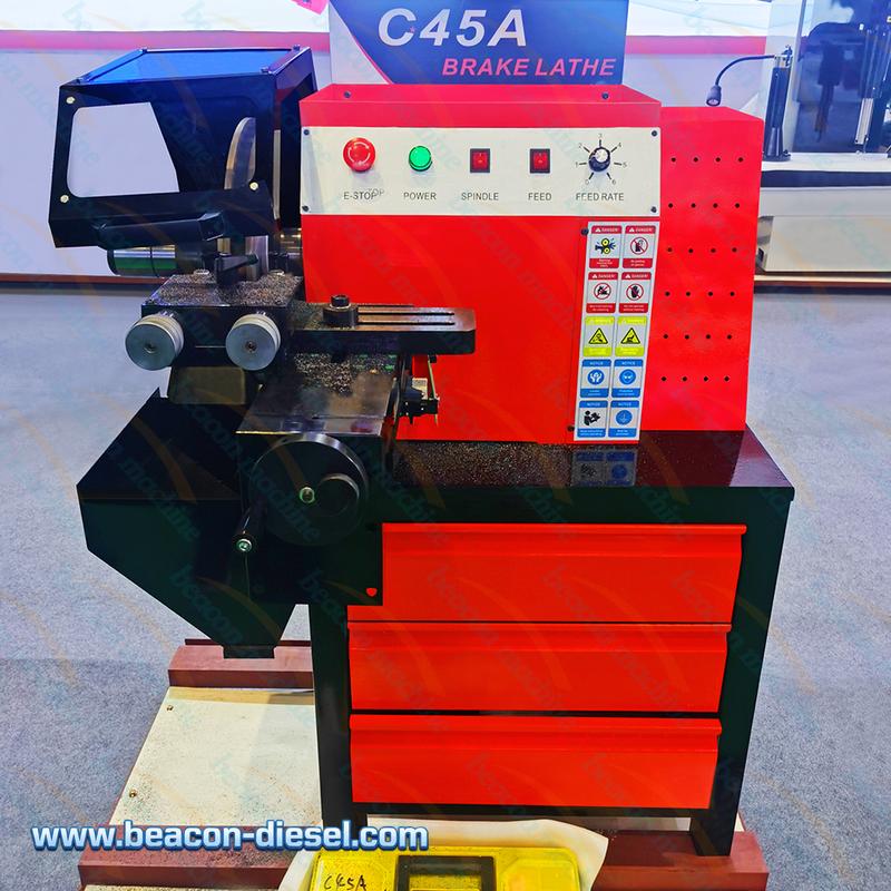 C45A brake disc lathe - workshop view