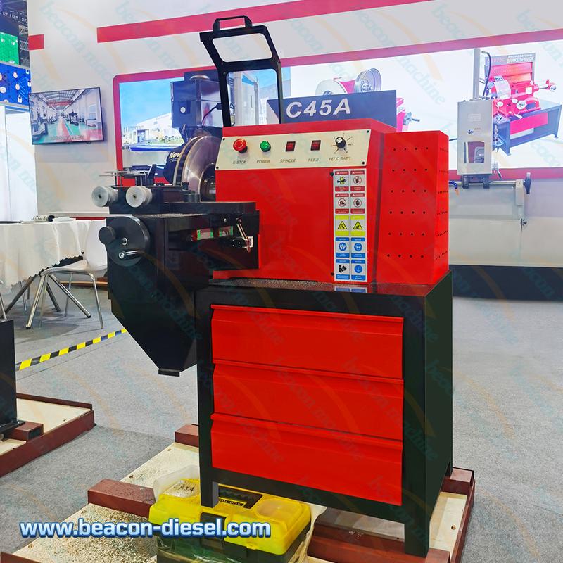 C45A brake disc lathe - detailed view