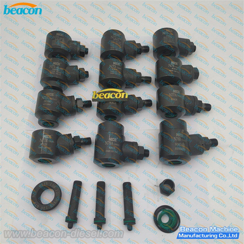 G3-1 Short Clamp tool set with O-rings and adaptors for common rail diesel injector repair.