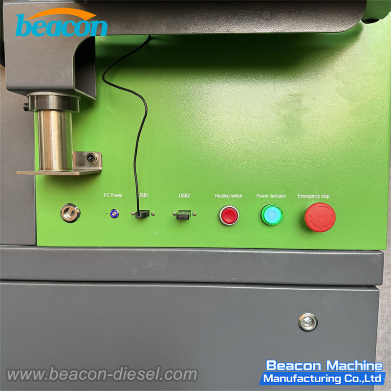 control button and USD connector of Beacon BC200-PRO diesel injector test bench