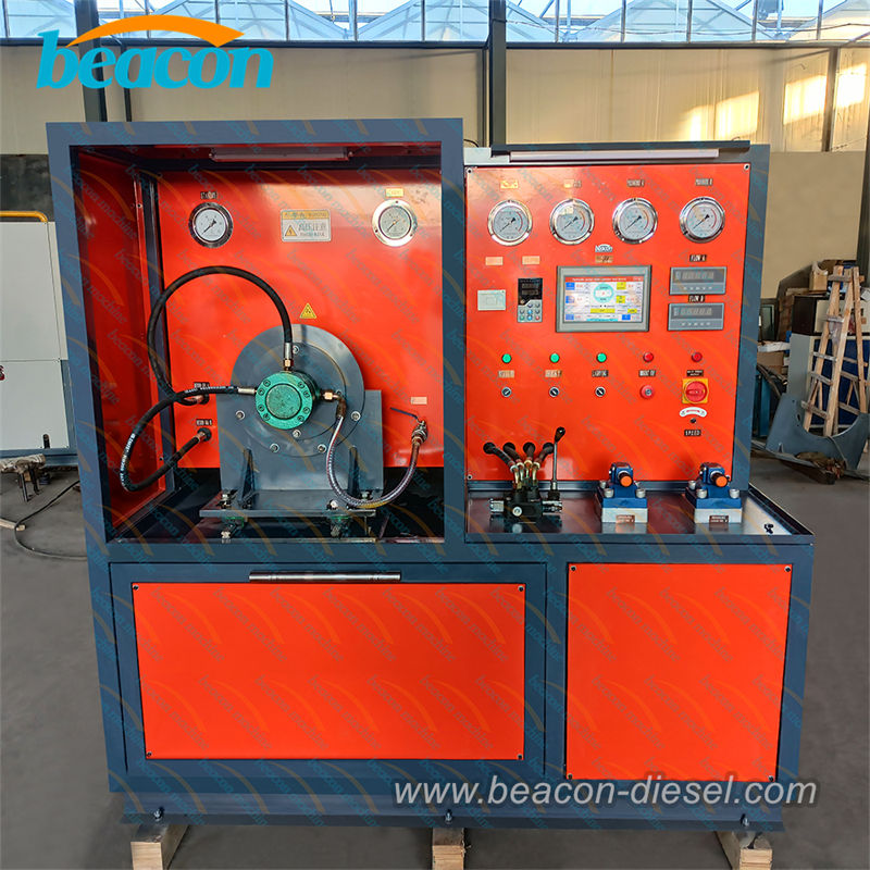 HP-A 55KW hydraulic pump and valve test bench front view