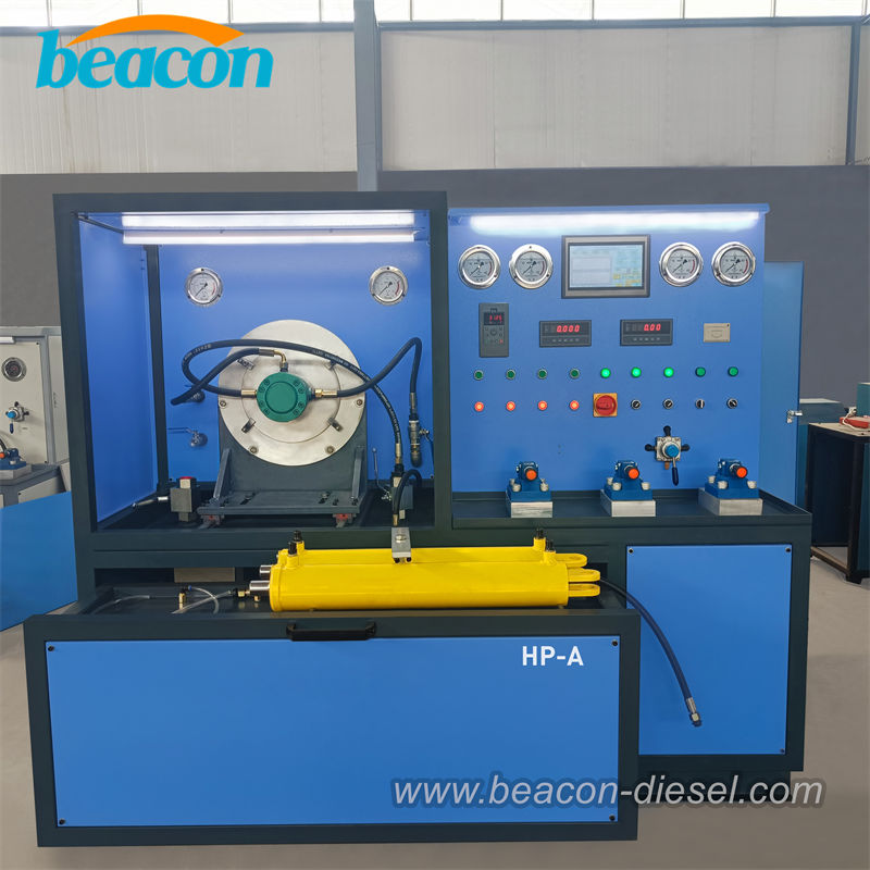 HP-A 55KW hydraulic pump and valve test bench front view