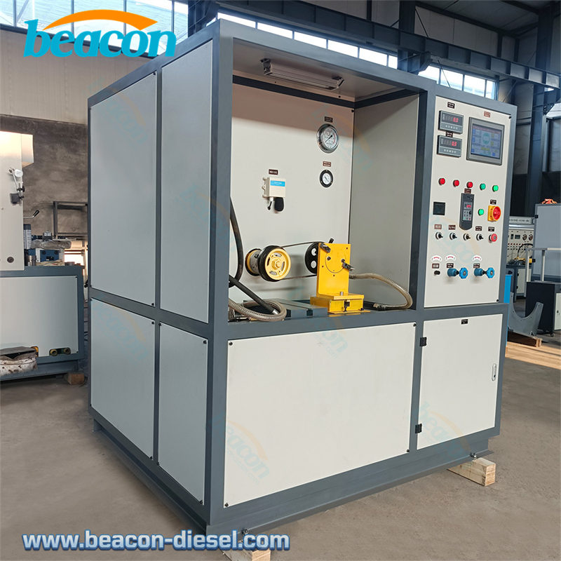 Right front view of the BP-A1 hydraulic power steering pump test bench