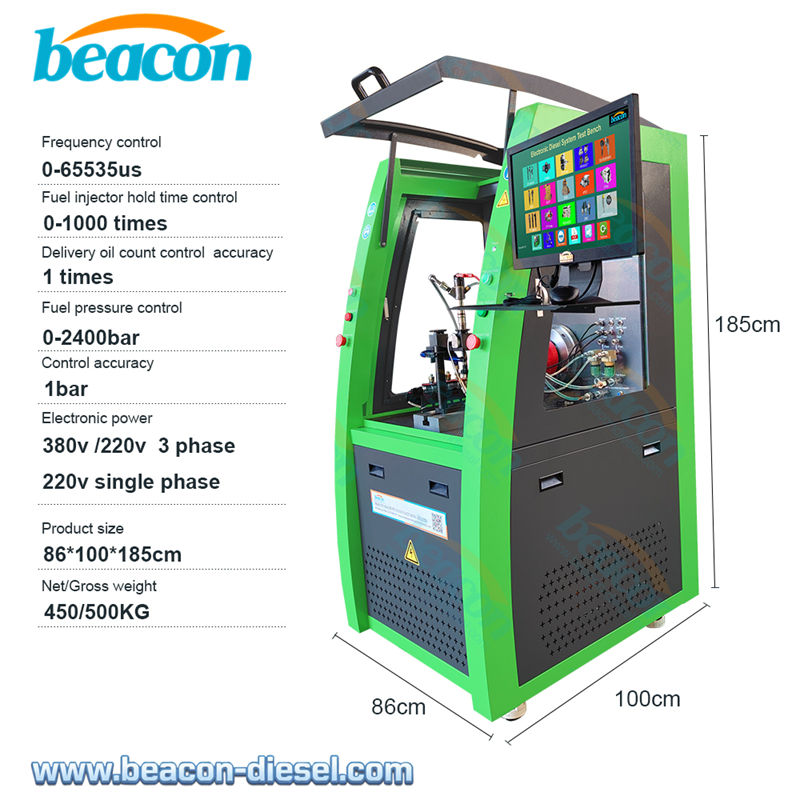 technical parameter of CR1026 green common rail test bench