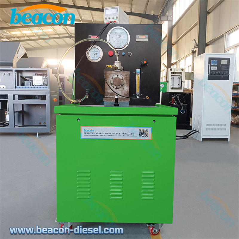 Beacon GDI101 high-pressure oil pump test bench front view green chassis