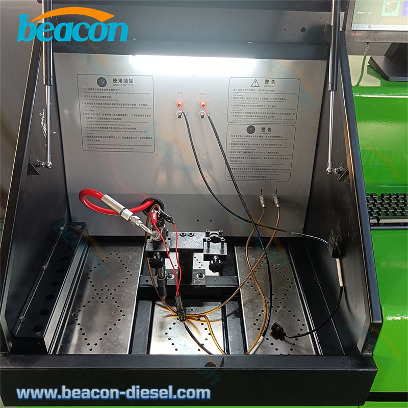 Injector Mounting Area with High Pressure Pipes and Sensors