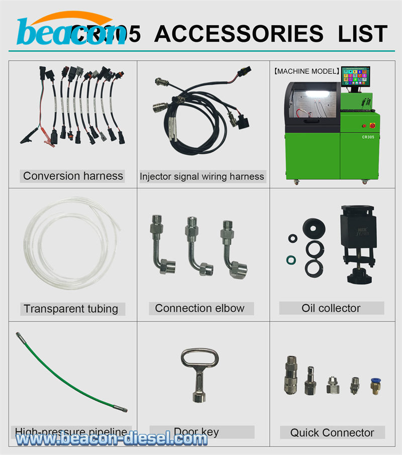 Set of Cables Adapters and Tools for CR305 Test Bench