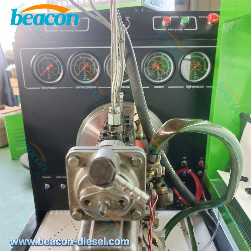 Fuel collection and measurement working area of ES619 tester.