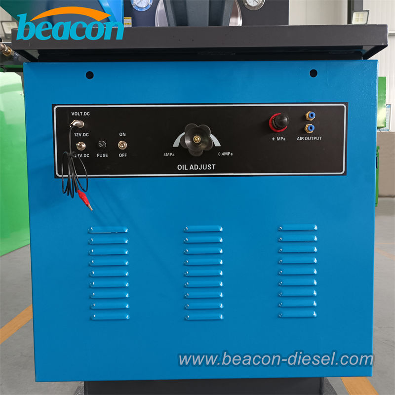 Side view of MINI12PSB-A test stand showing ventilation and access panels