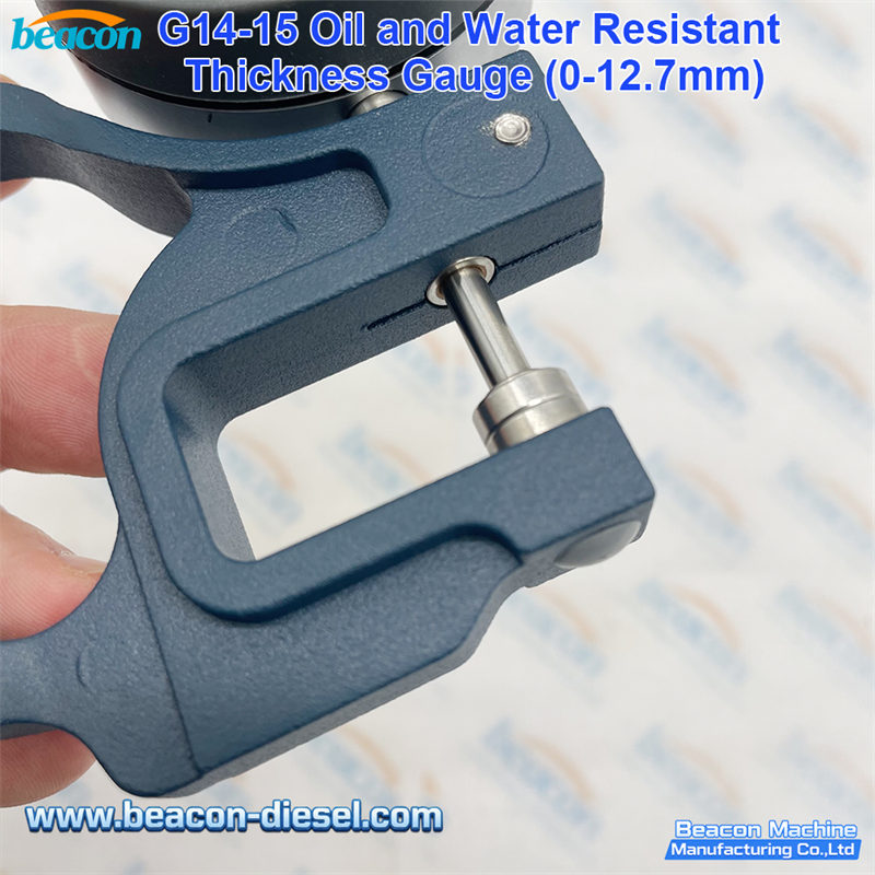 Digital thickness gauge measuring fuel injector adjustment shims 0.001mm precision