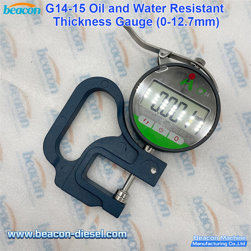 Digital thickness gauge measuring fuel injector adjustment shims 0.001mm precision
