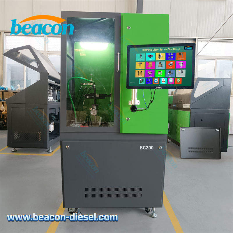 Front view of Beacon BC200 Common Rail Injector Test Bench