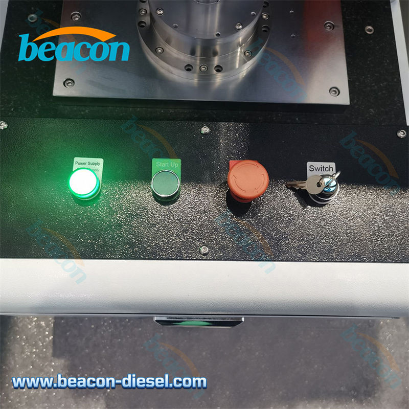 Operation control panel and emergency stop button details