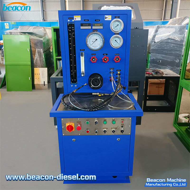 Full front view of Beacon PT212 PT pump test bench machine