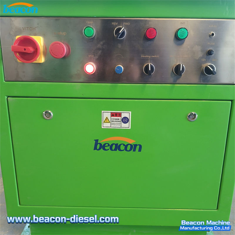 Control switches and adjustment valves on the PT212 tester panel