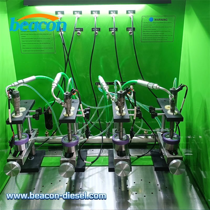 CR304 working area testing 4 injectors simultaneously