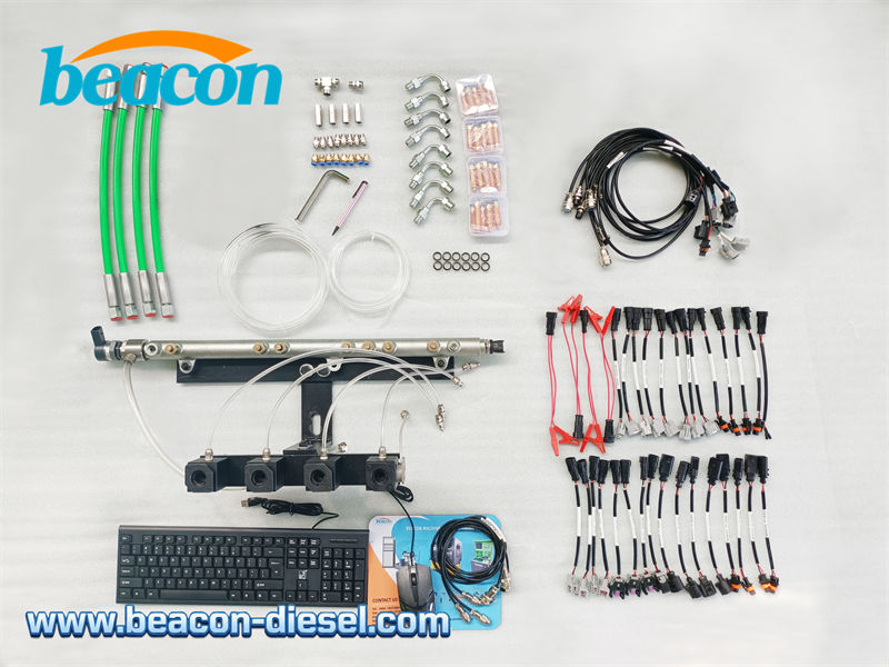 Accessories and fixtures for CR304 injector tester