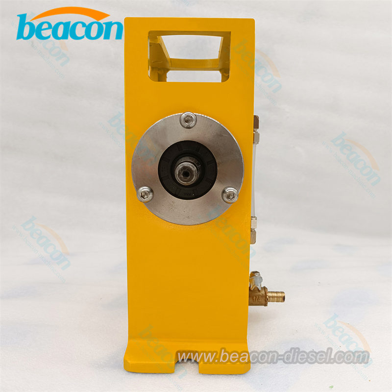 Side view of diesel pump adapter showing handle