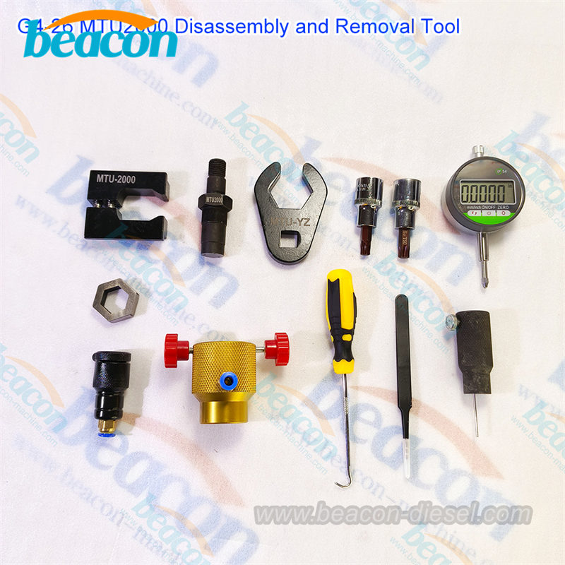 MTU2000 diesel injector repair tools with digital gauge