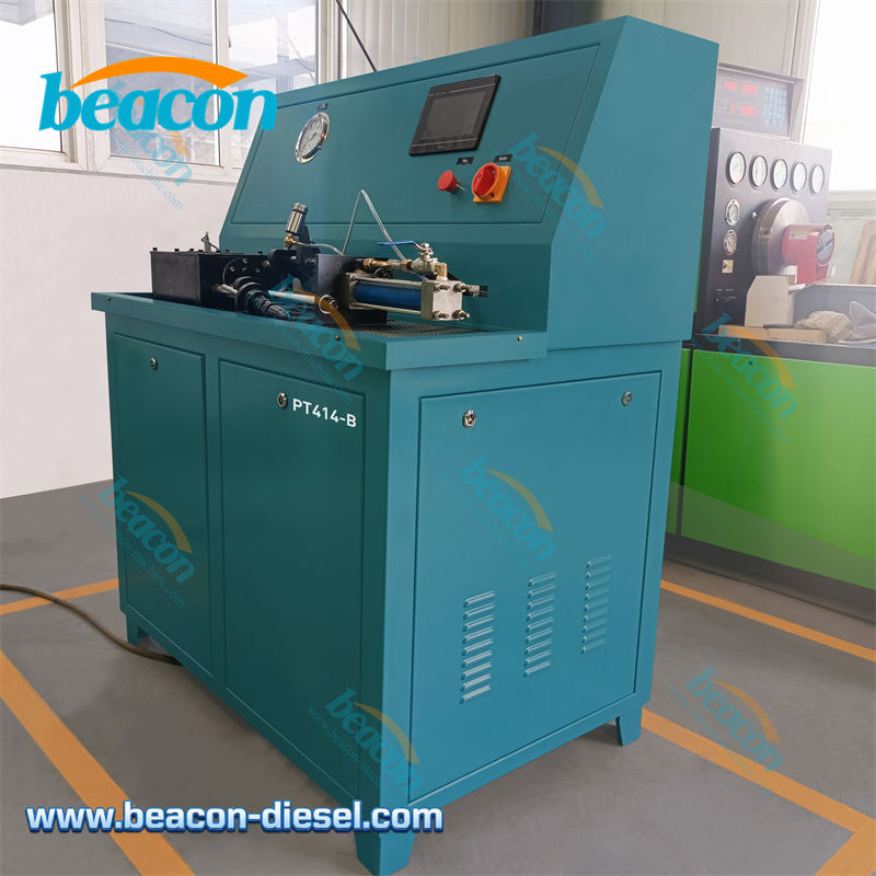 PT414 Test Bench Side View Blue Housing