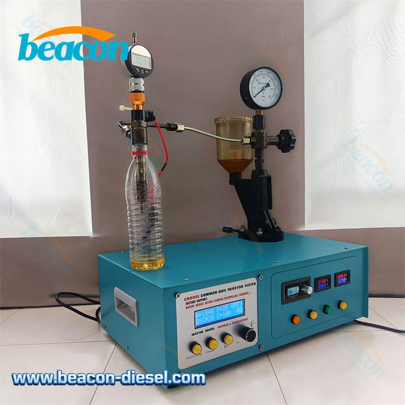 CR800L injector tester side view setup