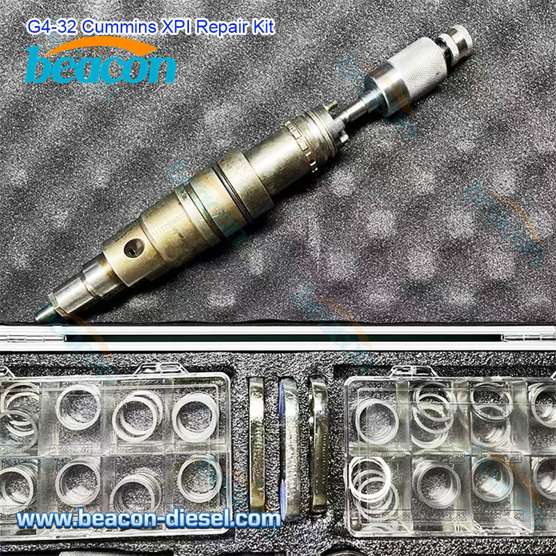Digital dial gauge and stand for measuring injector stroke