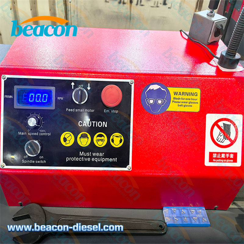 Digital control panel and emergency stop button