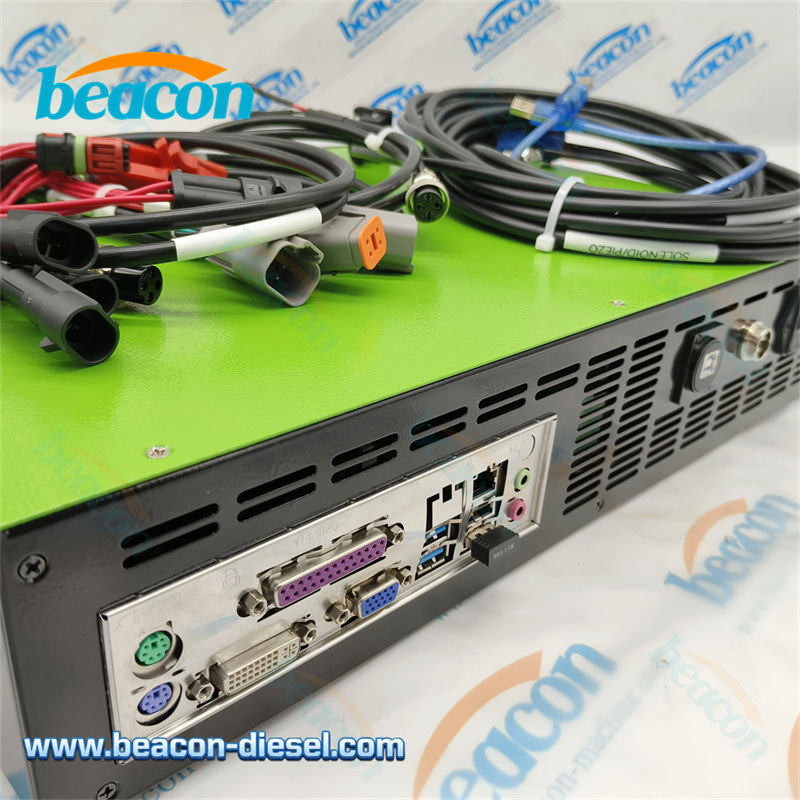 EUS-1800 rear panel connectors for cam box and PC connection