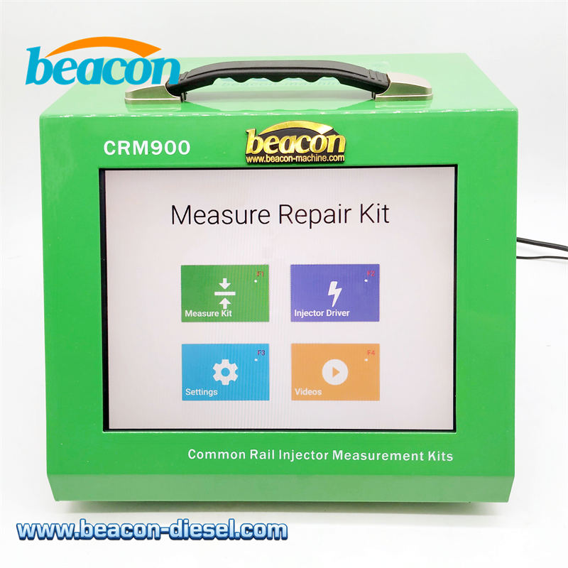 CRM900 integrated touchscreen injector measuring system front view