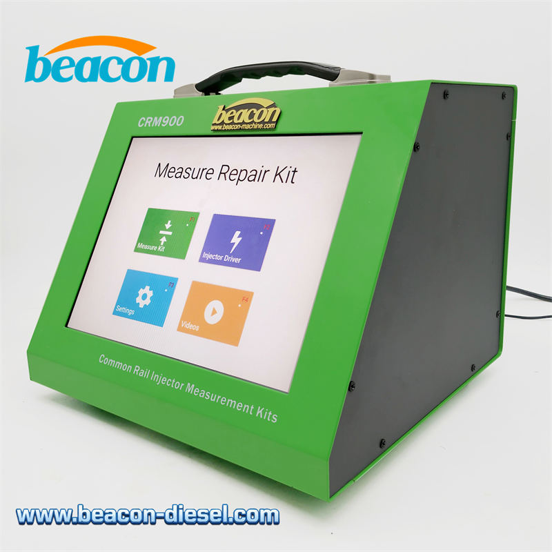 CRM900 side view showing heavy duty measuring stand