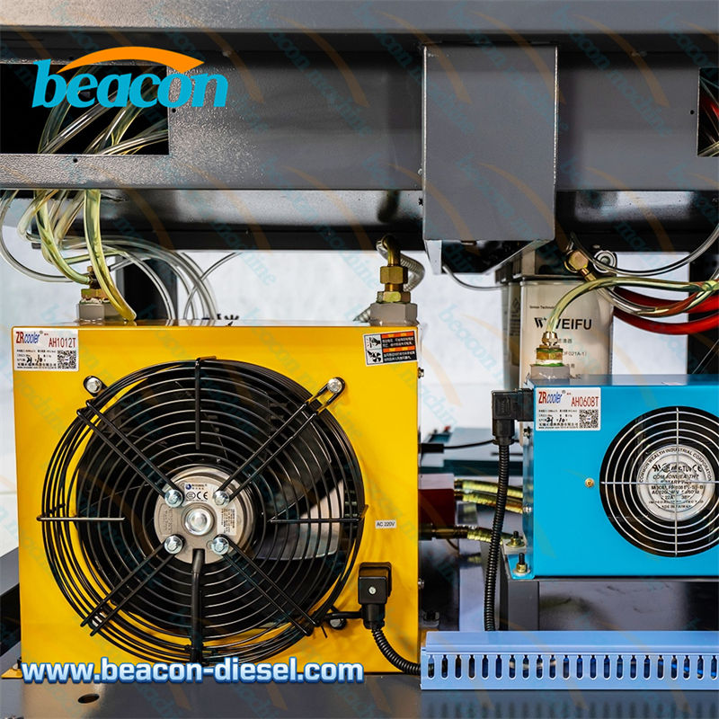 CR819S test bench with larger cooling fan for heat dissipation